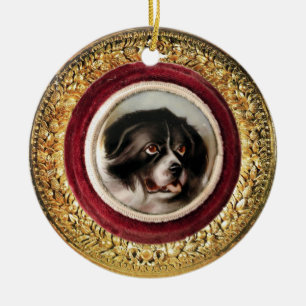 MINIATURE DOG PORTRAITS Newfoundland Ceramic Ornament