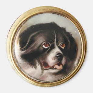 MINIATURE DOG PORTRAITS Newfoundland Magnet