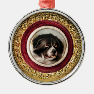 MINIATURE DOG PORTRAITS Newfoundland Metal Ornament