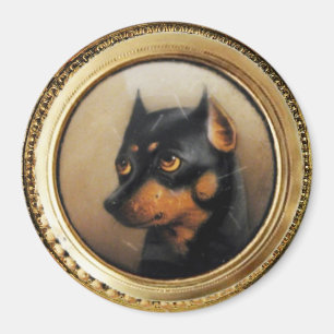 MINIATURE DOG PORTRAITS Pincher Magnet