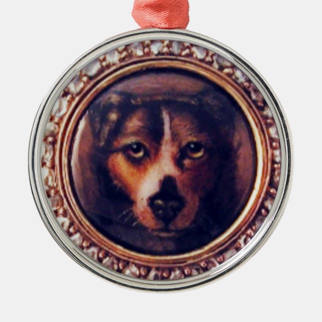 MINIATURE DOG PORTRAITS Pincher Metal Ornament (Front)
