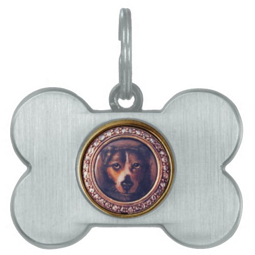 MINIATURE DOG PORTRAITS Pincher Pet ID Tag