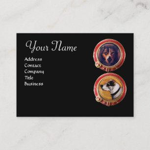 MINIATURE DOG PORTRAITS ,Veterinary Veterinarian Business Card