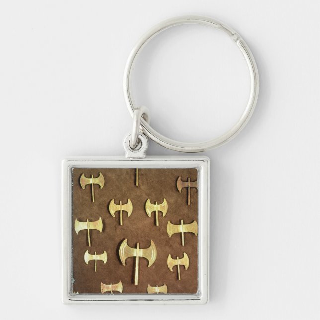 Miniature double axes keychain (Front)