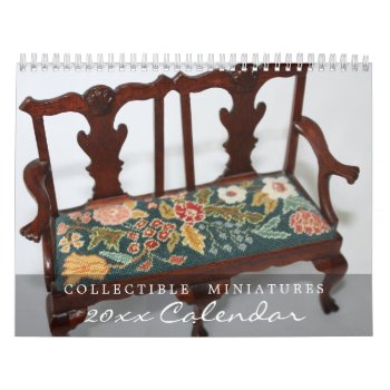 Miniature Furniture Collectibles Calendar by MyRazzleDazzle at Zazzle