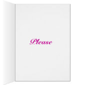Miniature Fuschia Valentine Card (Inside (Right))