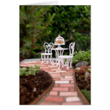 Miniature Garden Vignette, Blank