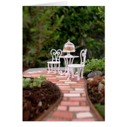 Miniature Garden Vignette, Blank Cards (Front)