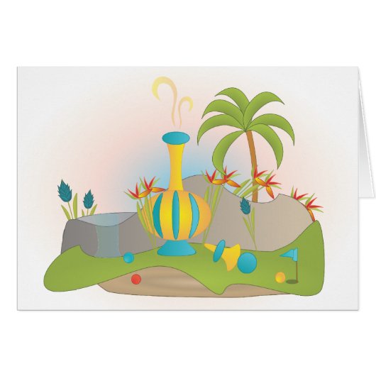 Miniature Golf Course Hole No.13 Cards (Front Horizontal)
