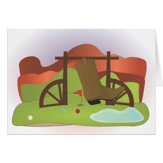 Miniature Golf Course Hole No.16 Cards (Front Horizontal)