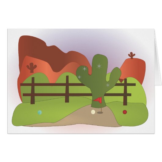 Miniature Golf Course Hole No.17 Cards (Front Horizontal)