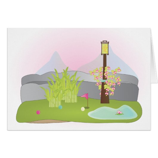 Miniature Golf Course Hole No.4 Cards (Front Horizontal)