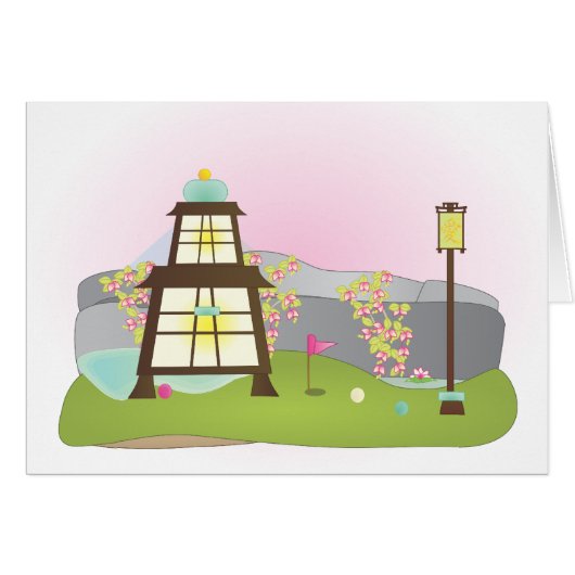 Miniature Golf Course Hole No.6 Cards (Front Horizontal)