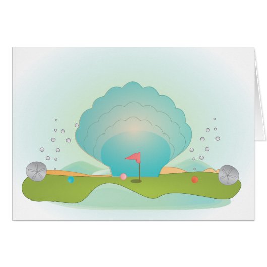 Miniature Golf Course Hole No.9 Cards (Front Horizontal)