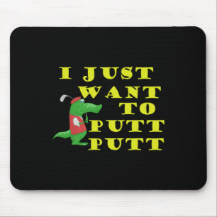 Miniature Golf Funny Mini Golf Tee Golf Ball Putt Mouse Pad