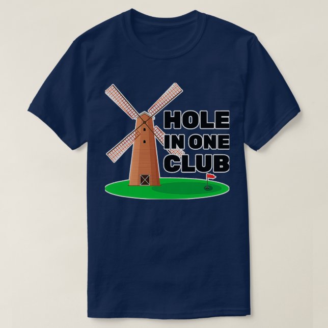 Miniature Golf Hole In One Club Golfer T-Shirt (Design Front)