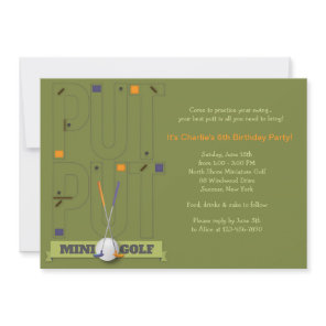 Miniature Golf Invitation