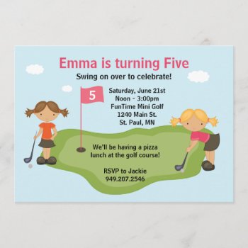 Miniature Golf Party Invitation by eventfulcards at Zazzle