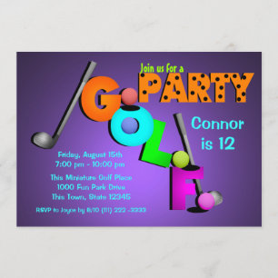 Miniature Golf Party Invitation
