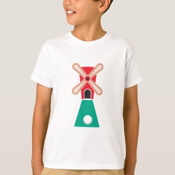 Miniature Golf Windmill T-shirt by sports_shop at Zazzle