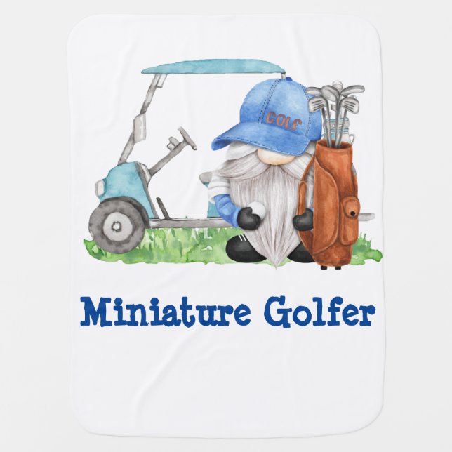 Miniature Golfer  Baby Blanket (Front)