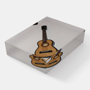 Miniature Guitar Paperweight