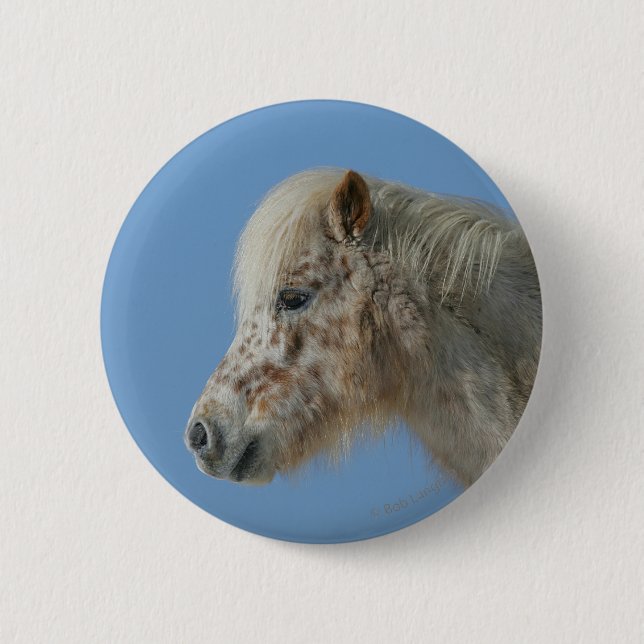 Miniature Horse Headshot Button (Front)