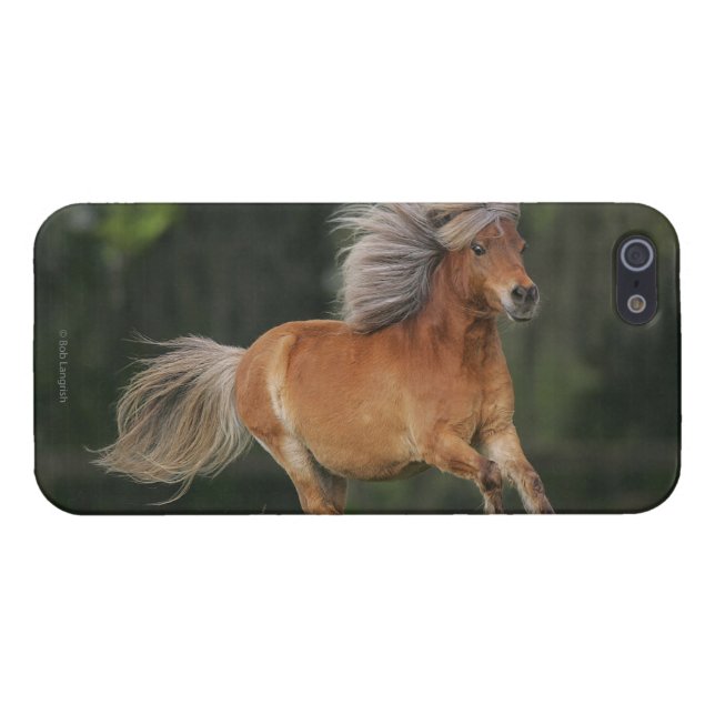 Miniature Horse Running iPhone Case (Back Horizontal)