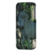 Miniature Horse Standing in the Trees iPhone Case (Back Left)
