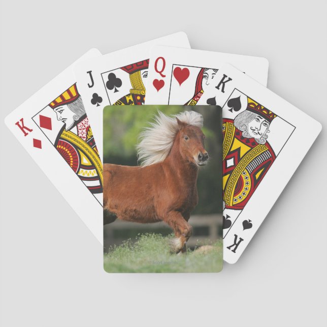 Miniature Horse Standing Poker Cards (Back)