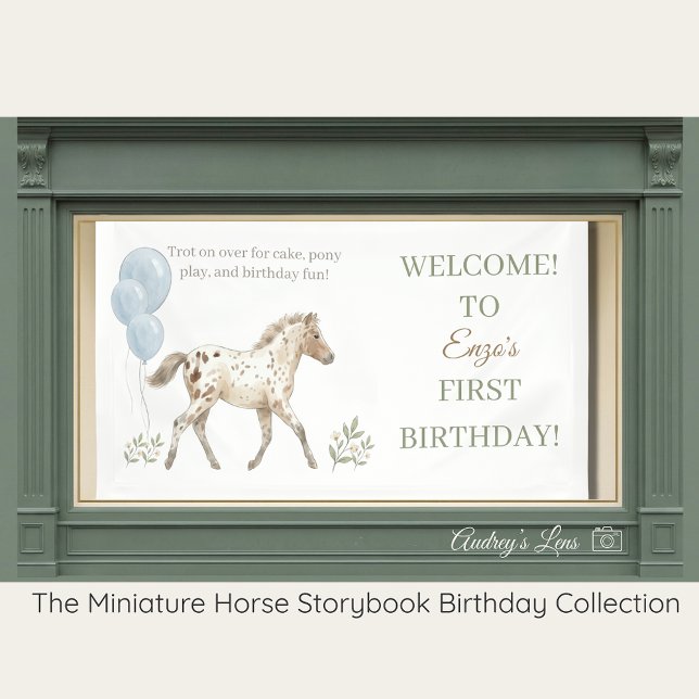 Miniature Horse | Story Book Decor Birthday Banner (Creator Uploaded)