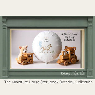 Miniature Horse Storybook Birthday Balloon