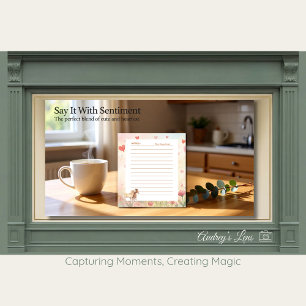 Miniature Horse Storybook Valentine’s Day Script Notepad