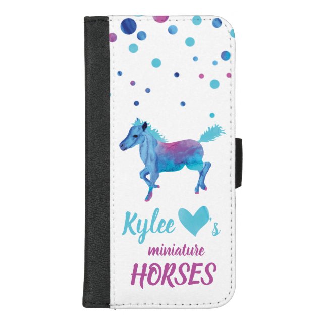 Miniature Horses iPhone Wallet (Front)