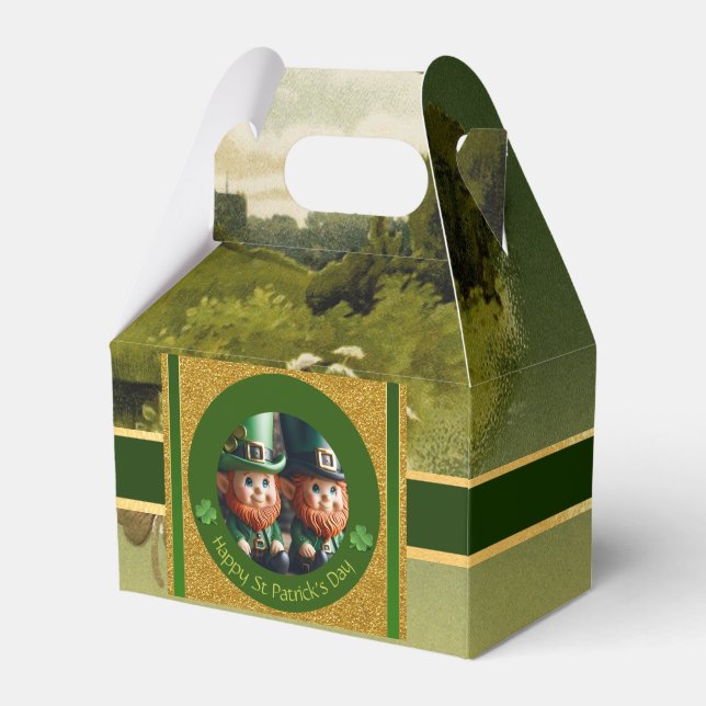 Miniature Leprechaun St Patrick's Day CFB Favor Boxes (Front Side)