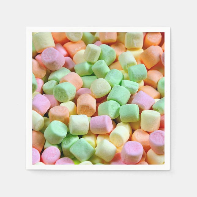 Miniature marshmallows napkins (Front)