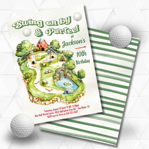 Miniature Mini Golf Birthday Par-tee Invitation