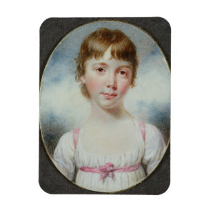Miniature of a young girl magnet