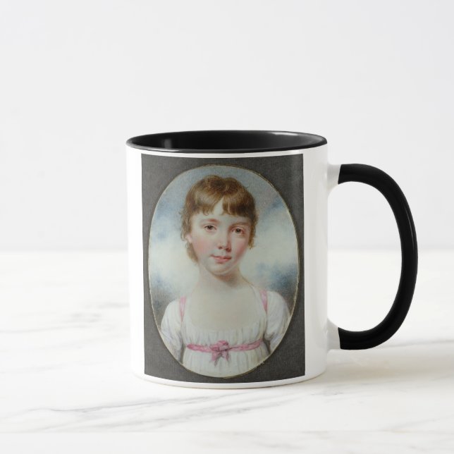 Miniature of a young girl mug (Right)