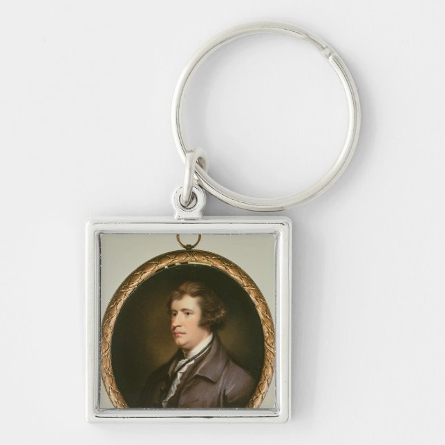 Miniature of Edmund Burke, 1795 Keychain (Front)