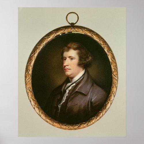 Miniature of Edmund Burke 1795 Poster