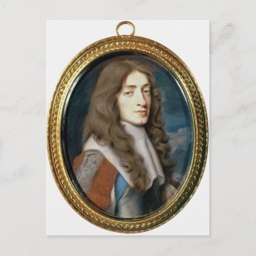 Miniature of James II as the Duke of York 1661 Postcard