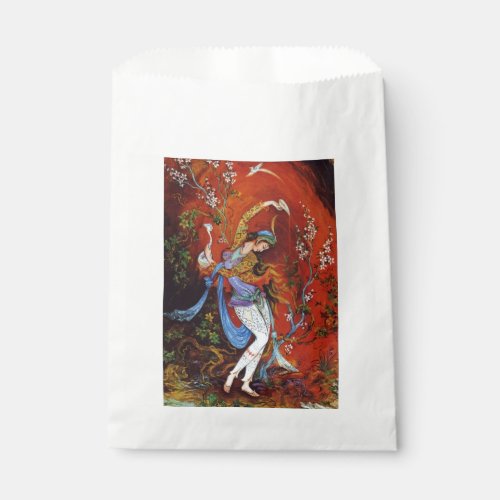 Miniature Painting of a Persian nymph Favor Bag