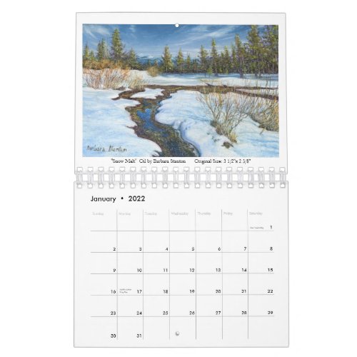 Miniature Paintings by Barbara Stanton Calender Calendar