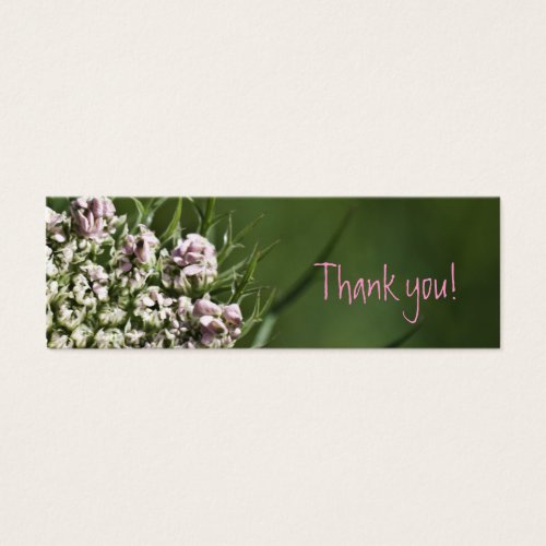 Miniature Personalized Pink Floral Thank You Cards