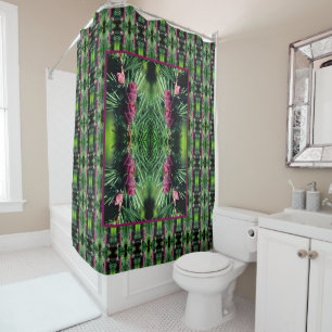 Miniature Pine Cones Close Up Abstract Pattern    Shower Curtain