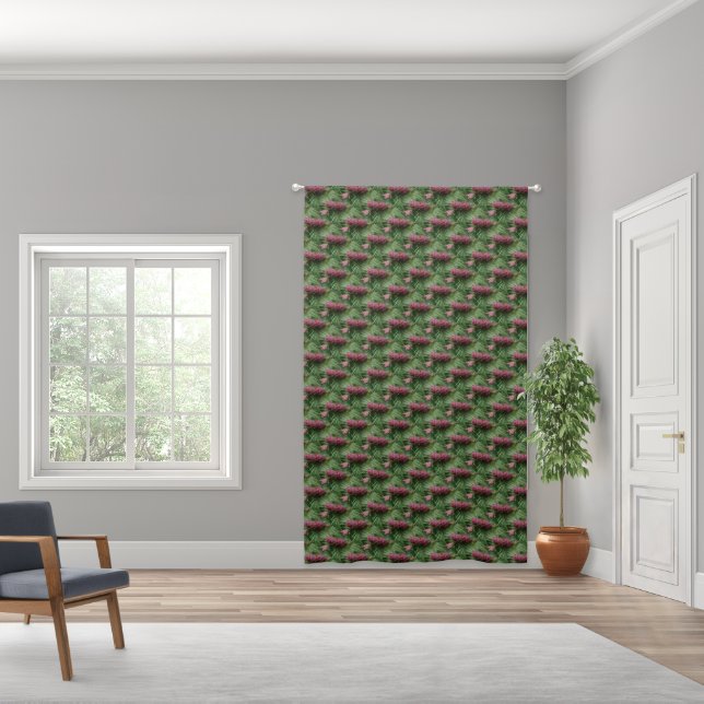 Miniature Pine Cones Nature Pattern Blackout Curtains (Wide)