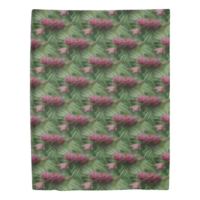 Miniature Pine Cones Nature Pattern Duvet Cover (Front)