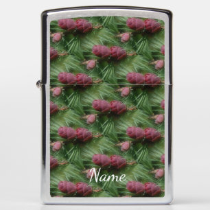 Miniature Pine Cones Personalized Nature Zippo Lighter