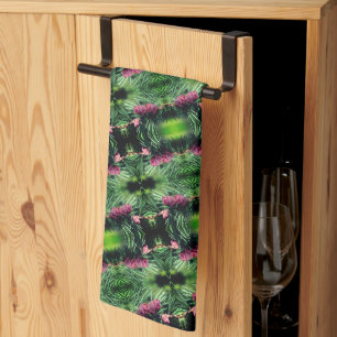 Miniature Pinecones Close Up Abstract Pattern Kitchen Towel